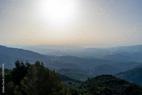 PANORAMIC VIEW OF SOME MOUNTAINS IN ANDALUCIA