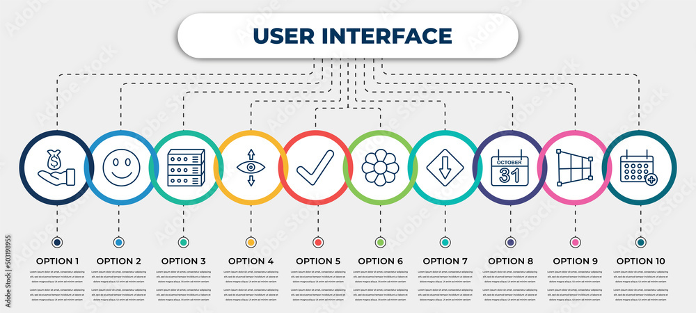 vector infographic template with icons and 10 options or steps ...