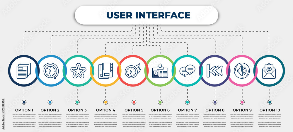 vector infographic template with icons and 10 options or steps ...