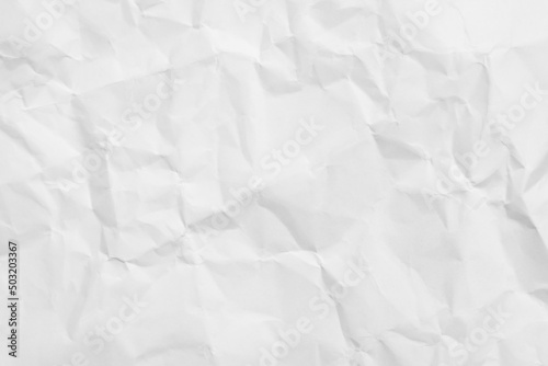 White crumpled paper texture background...