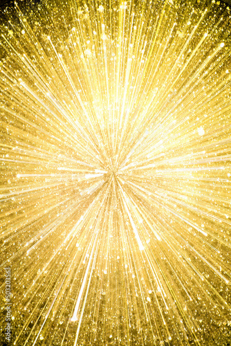 golden star burst material fireworks