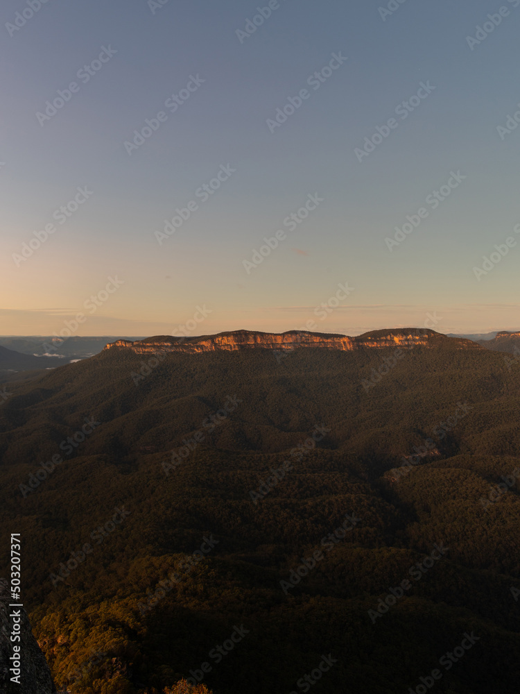 Beautiful scenery from Sublime Point lookout, Leura, Australia.