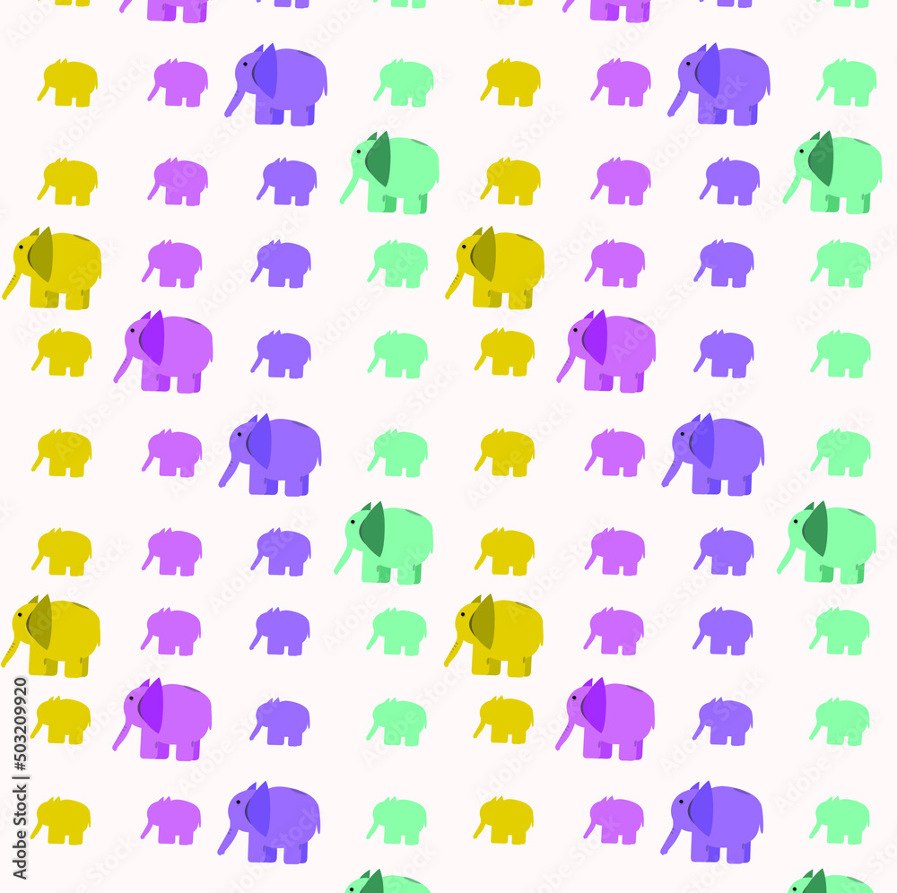 pattern with elephants pattern with elephants