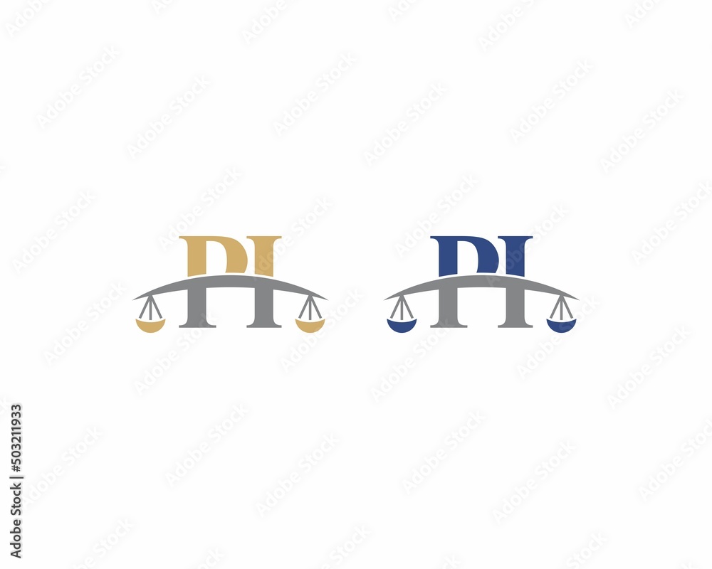 Letters PI Logo With Scale of Justice Logo Icon 001 Letters PI Logo With Scale of Justice Logo Icon 001