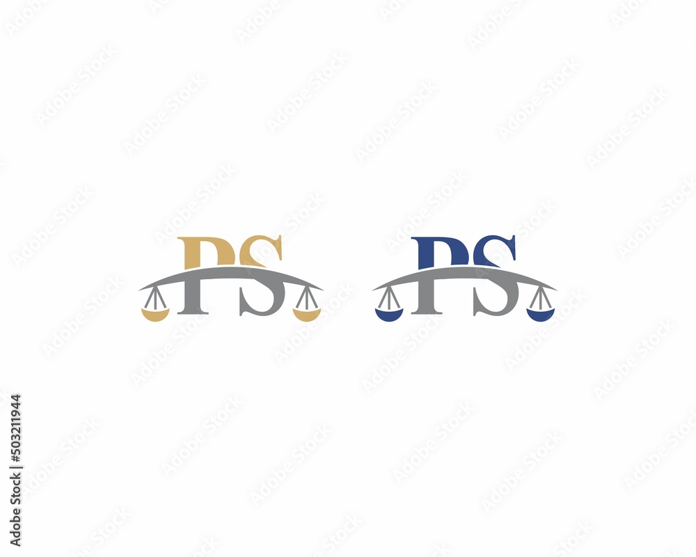 Letters PS Logo With Scale of Justice Logo Icon 001 Letters PS Logo With Scale of Justice Logo Icon 001