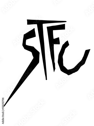 Schriftzug STFU Design 