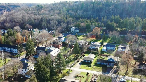 Aerial view of Queenston, Ontario, Canada 4K photo