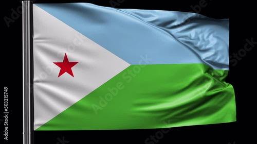 Djibouti national flag photo