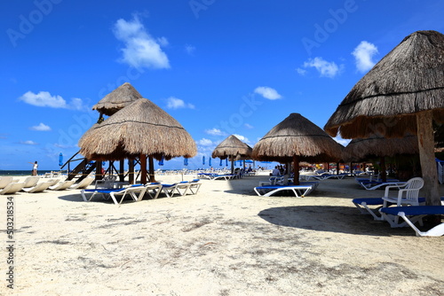 Beautiful beach in Cancun  Mexico