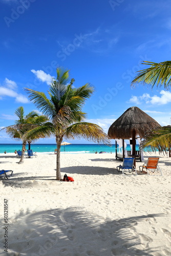 Beautiful beach in Cancun, Mexico