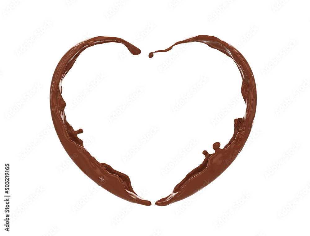 hot liquid chocolate splash float line scatter liquid stained background commercial decorative composition aesthetic advertisement heart shape love. With clipping path. 3D Illustration. hot liquid chocolate splash float line scatter liquid stained background commercial decorative composition aesthetic advertisement heart shape love. With clipping path. 3D Illustration.