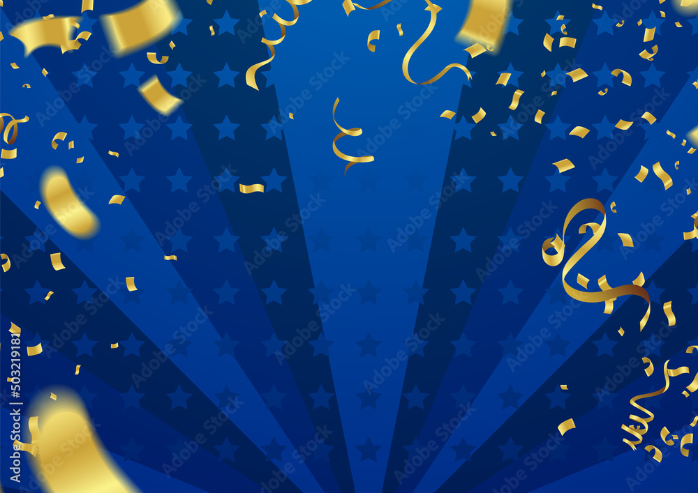 Fototapeta premium Colorful balloons Vector illustration of party background with confetti and space for your text