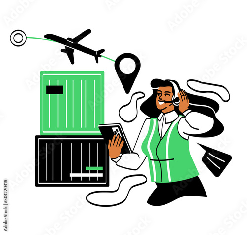 International logistics concept