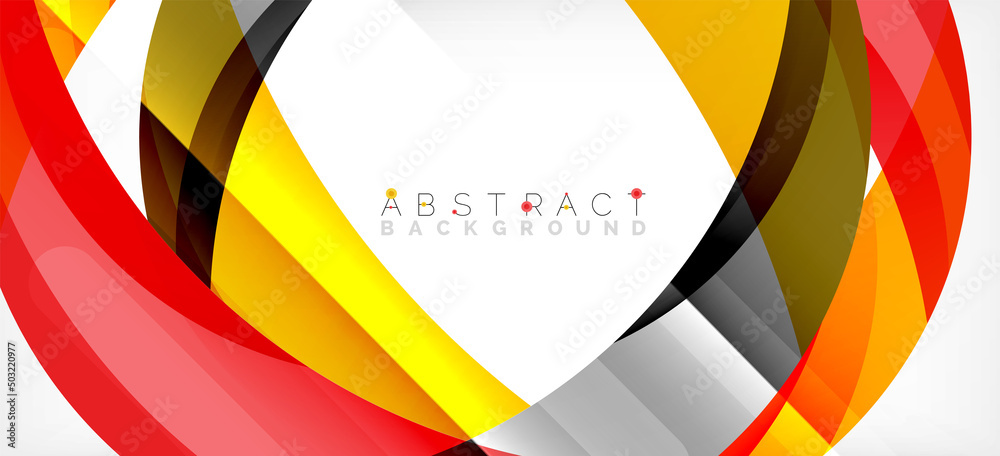 Color circle shapes, minimal geometric background. Trendy dynamic composition. Vector Illustration For Wallpaper, Banner, Background, Landing Page Color circle shapes, minimal geometric background. Trendy dynamic composition. Vector Illustration For Wallpaper, Banner, Background, Landing Page