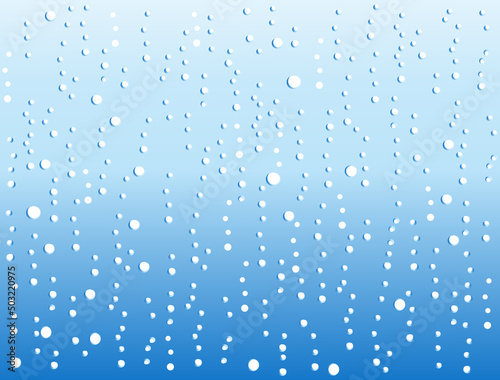 水滴や泡をイメージした背景に使えるイラスト