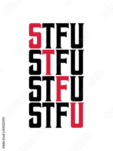 Buchstaben STFU Logo 