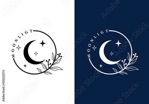 The moonlight logo is suitable for all business symbols.