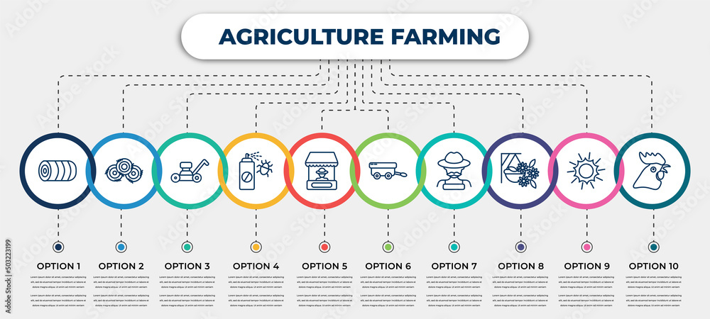vector infographic template with icons and 10 options or steps ...