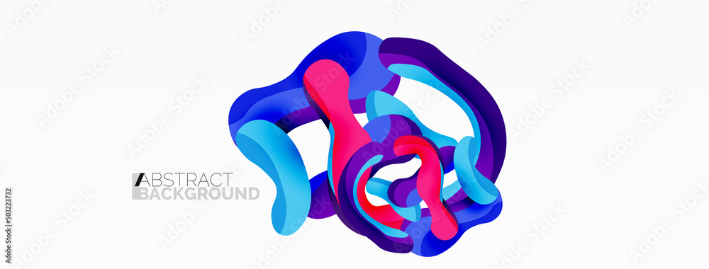 Creative geometric wallpaper. Splash liquid wave fluid shapes background. Techno business template for wallpaper, banner, background or landing