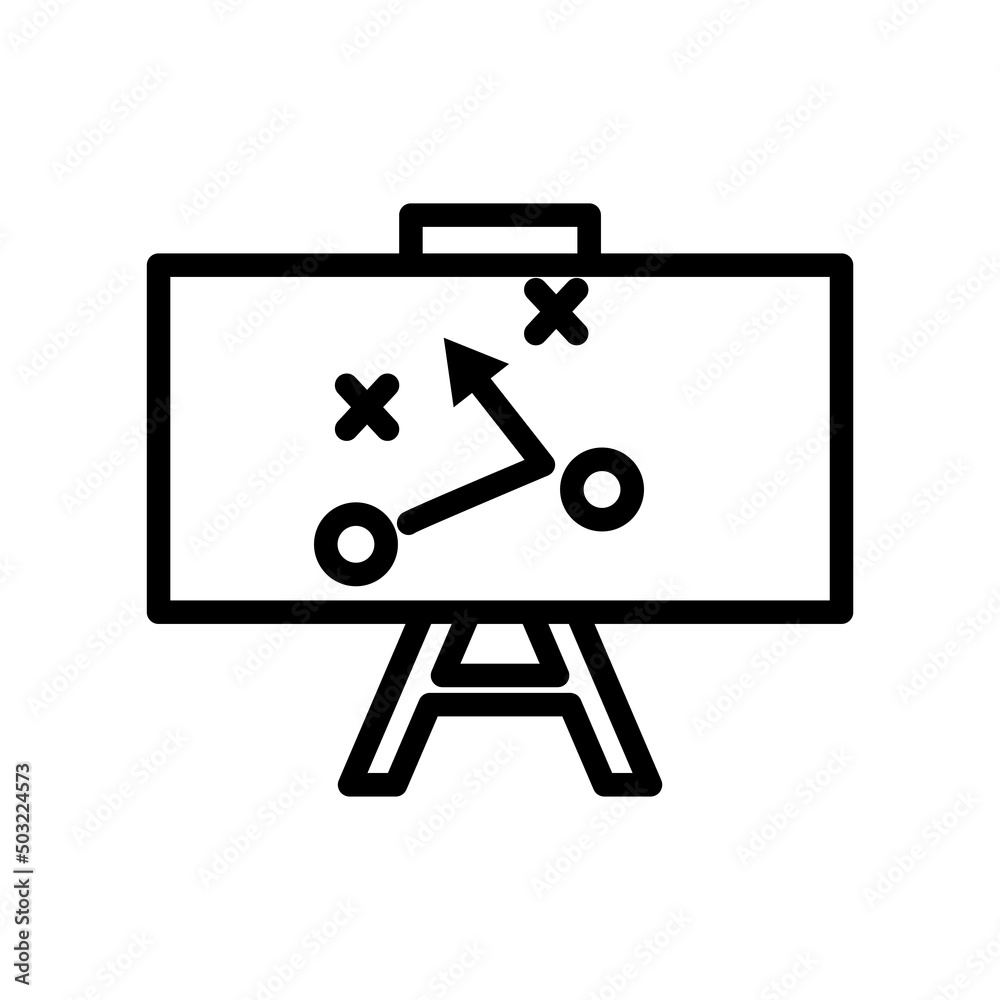 Strategy board icon vector. sport , soccer, football. line icon style. simple design editable. Design simple illustration Strategy board icon vector. sport , soccer, football. line icon style. simple design editable. Design simple illustration