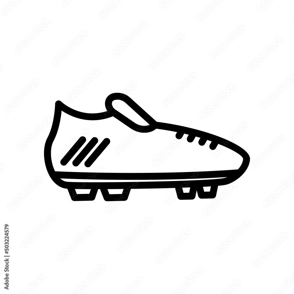 Soccer shoes icon vector. sport , soccer, football. line icon style. simple design editable. Design simple illustration Soccer shoes icon vector. sport , soccer, football. line icon style. simple design editable. Design simple illustration