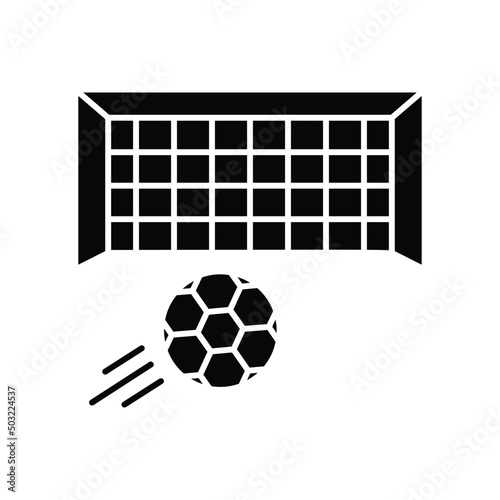 Soccer goal icon vector. sport , soccer. solid icon style. simple design editable. Design simple illustration