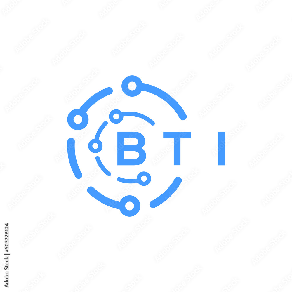 BTI technology letter logo design on white background. BTI creative initials technology letter logo concept. BTI technology letter design. BTI technology letter logo design on white background. BTI creative initials technology letter logo concept. BTI technology letter design.