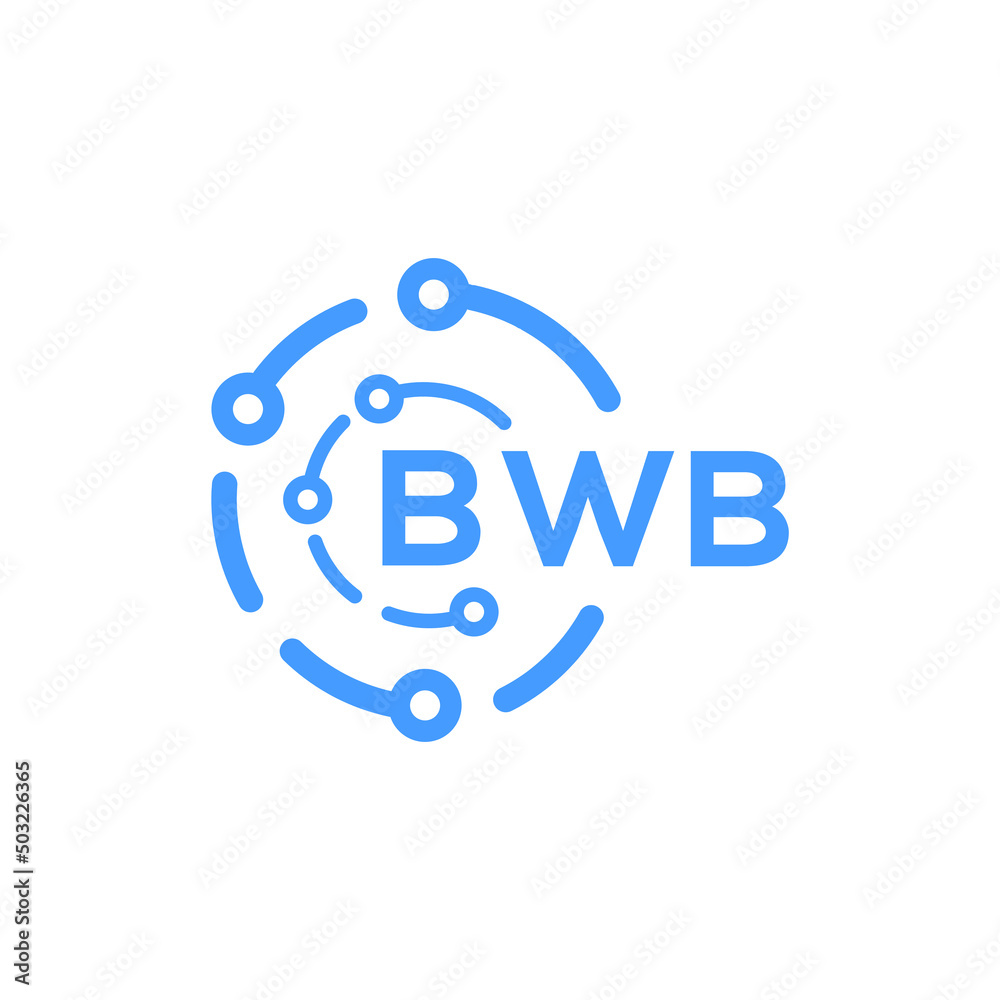 BWB technology letter logo design on white background. BWB creative initials technology letter logo concept. BWB technology letter design. BWB technology letter logo design on white background. BWB creative initials technology letter logo concept. BWB technology letter design.
