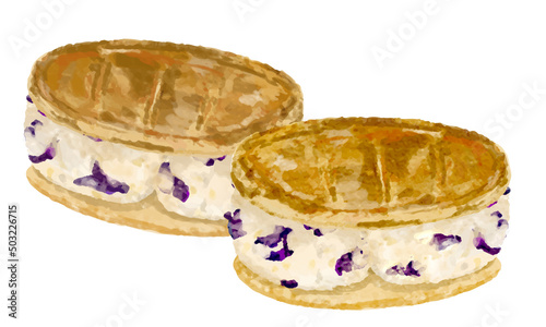 raisin butter cookie sandwich
