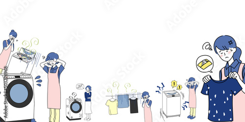 洗濯の困りごとタイトルフレーム