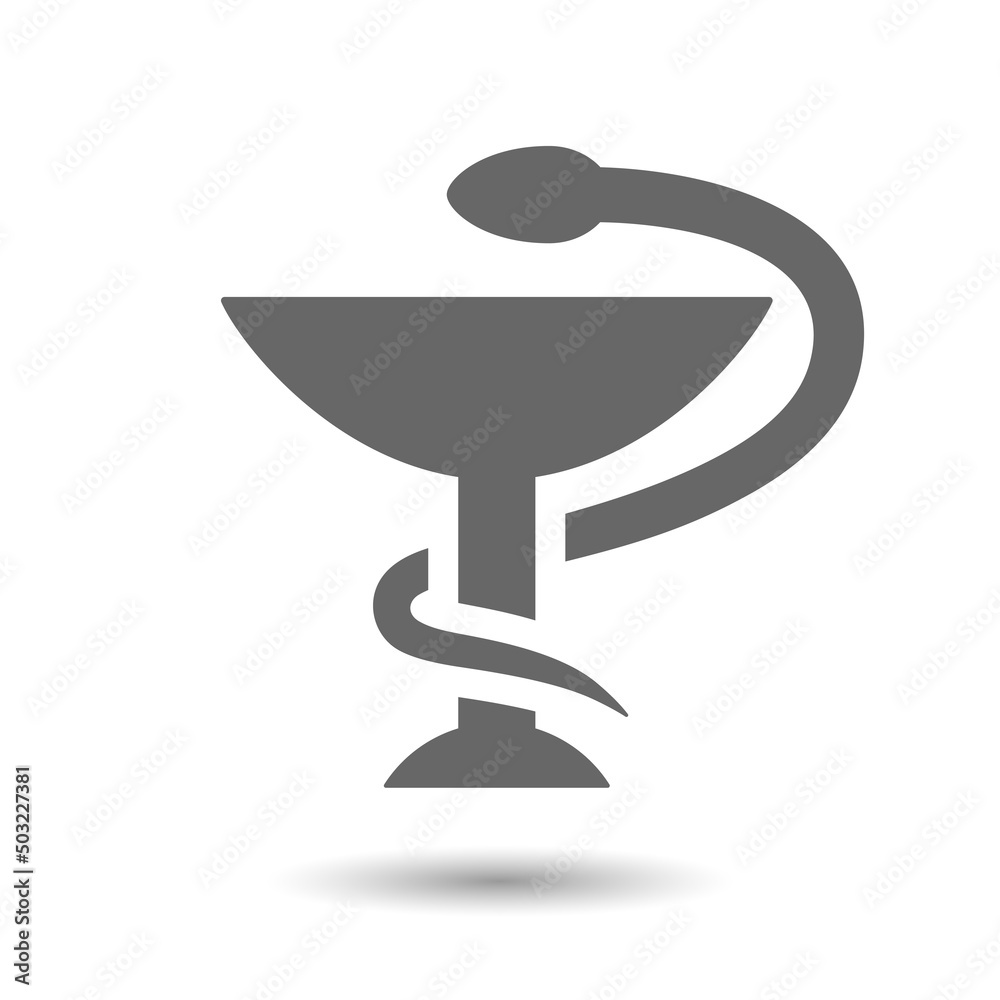 Medical conceptual symbol with snake and cup vector icons isolated on white background
Medical conceptual symbol with snake and cup vector icons isolated on white background