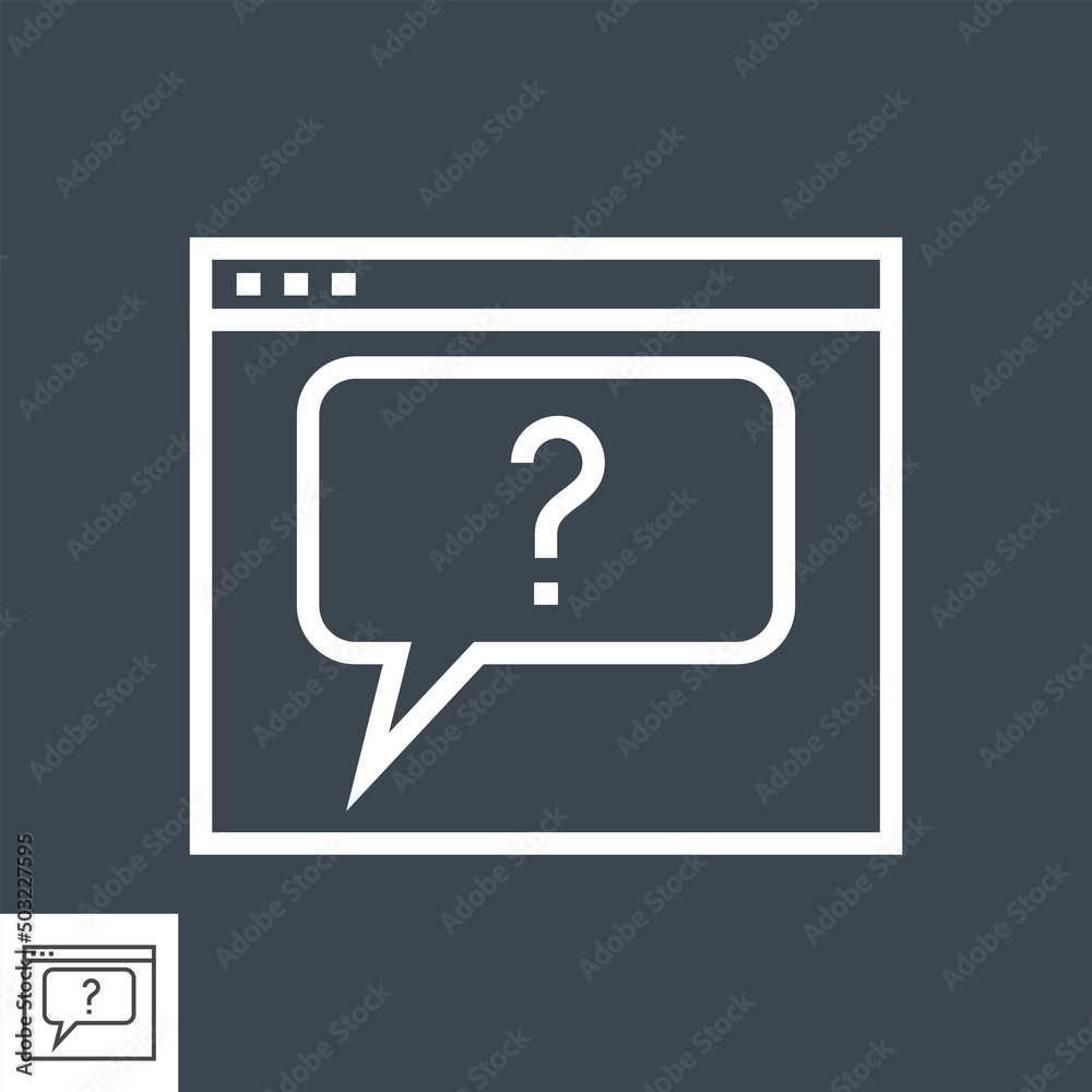 Web Page with Question Mark Web Page with Question Mark