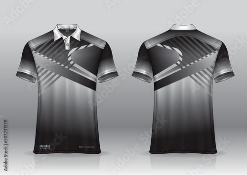 jersey polo shirt design, for uniform team front and back