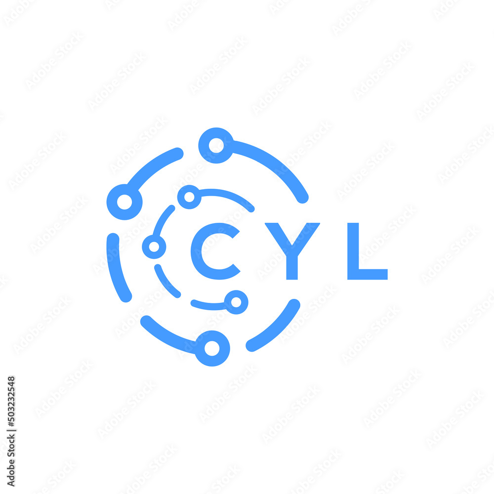 CYL technology letter logo design on white background. CYL creative initials technology letter logo concept. CYL technology letter design. CYL technology letter logo design on white background. CYL creative initials technology letter logo concept. CYL technology letter design.
