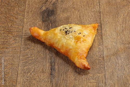 Samosa Asian pastry with meat