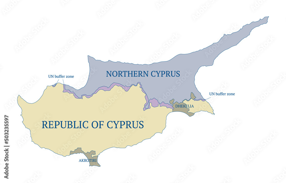 Valokuva Cyprus Political Map With Administrative Borders Demarcation 1000 F 503235597 1plnxJdvEN7x0v2jjtiXDzktcZQh70fH 