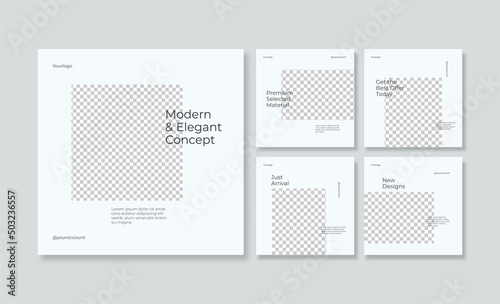 Elegant and minimalist social media post template