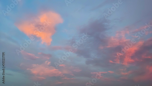 Blue skies and clouds