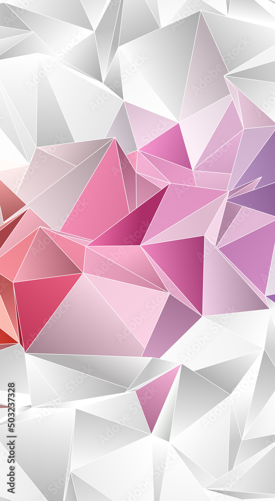 Obraz premium Abstract Low-Poly background. triangulated texture. Design 3d. Polygonal geometrical pattern. Triangular modern style