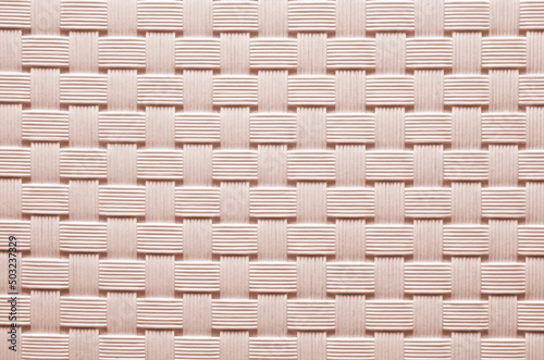 White wicker pattern  rough textile texture of wicker type