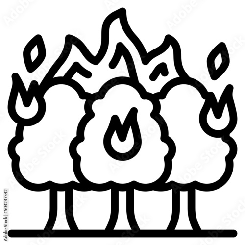 fire line icon