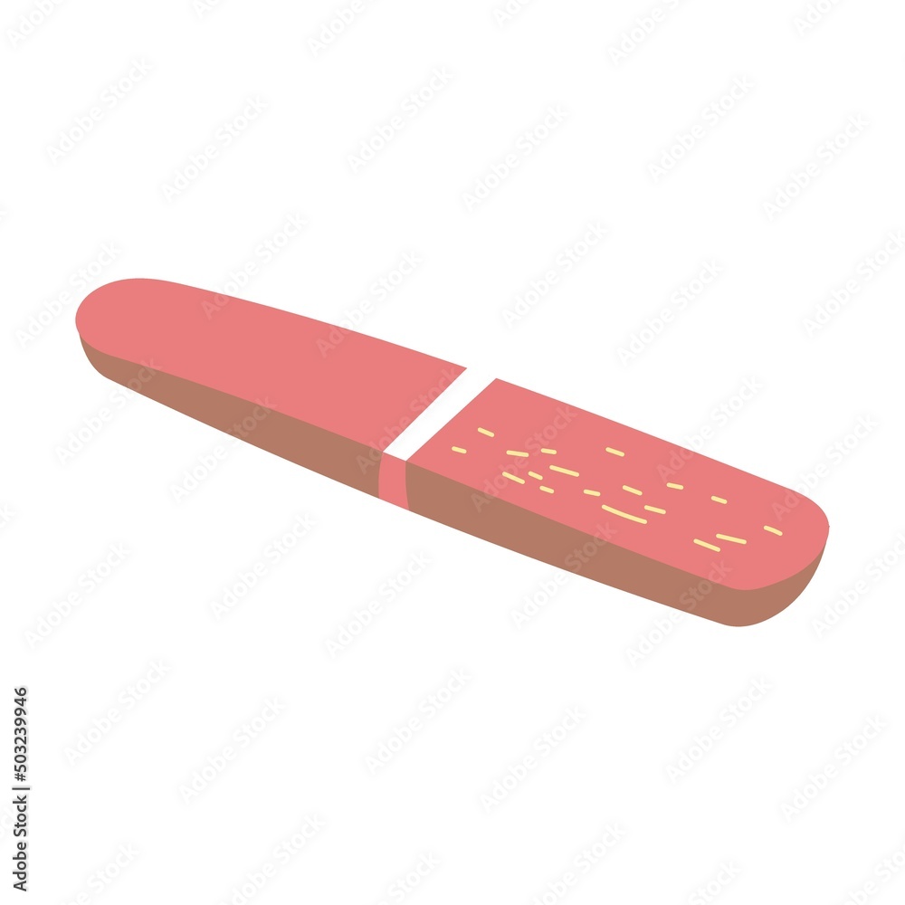 Nail file, hand care and nail plate care. Vector illustration. Cartoon isolated on white Nail file, hand care and nail plate care. Vector illustration. Cartoon isolated on white
