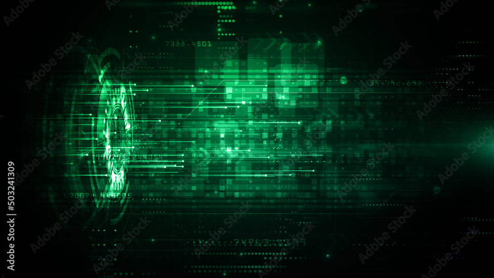 HUD Digital lines, Technology background hi-tech data connection concept, Technology digital data transmission, Premium abstract background. 3d rendering HUD Digital lines, Technology background hi-tech data connection concept, Technology digital data transmission, Premium abstract background. 3d rendering