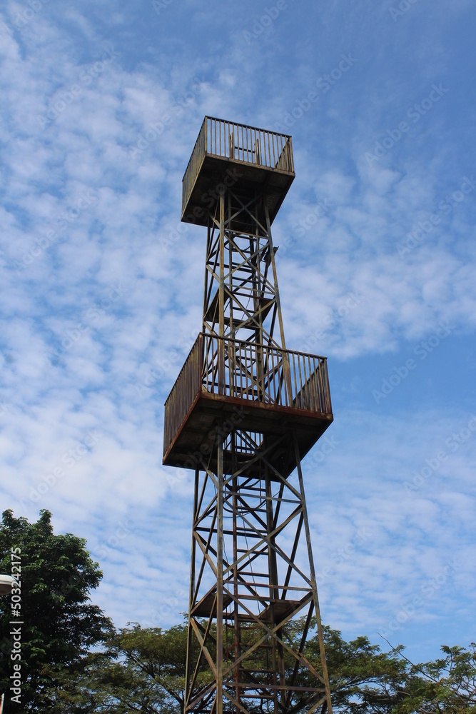life guard tower on the garden