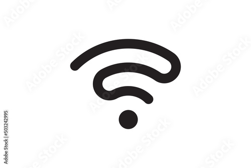 Wi Fi symbol signal connection. Vector wireless internet technology sign. Wifi network communication icon.