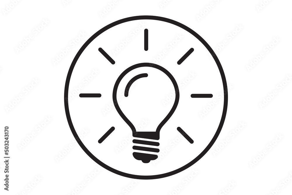 Idea symbol creative concept. Light bulb light vector icon. Power and energy sign. Idea symbol creative concept. Light bulb light vector icon. Power and energy sign.