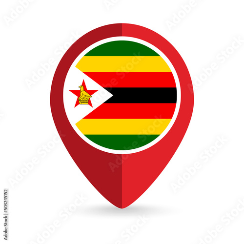 Map pointer with contry Zimbabwe. Zimbabwe flag. Vector illustration. Free Download Map pointer with contry Zimbabwe. Zimbabwe flag. Vector illustration. - GFXLoad