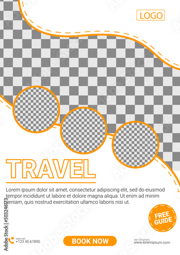 social media template simple and clean travel tour