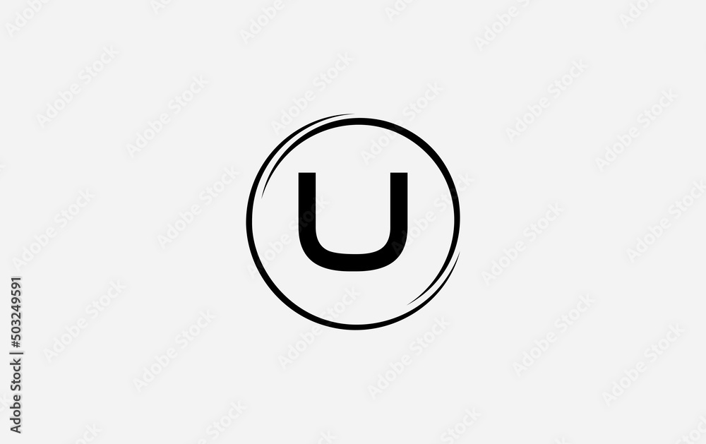 Simple unique letter logo with circle design vector. The letter and alphabets vector designing Simple unique letter logo with circle design vector. The letter and alphabets vector designing