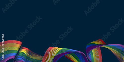 Rainbow Pride Peace Flag Woodcut Vintage Style
